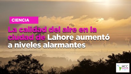 La calidad del aire en la ciudad de Lahore aumentó a niveles alarmantes