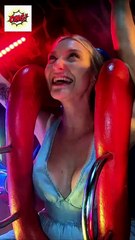 Girl  Video #slingshotSling #funny #amusementpark #Epicfails