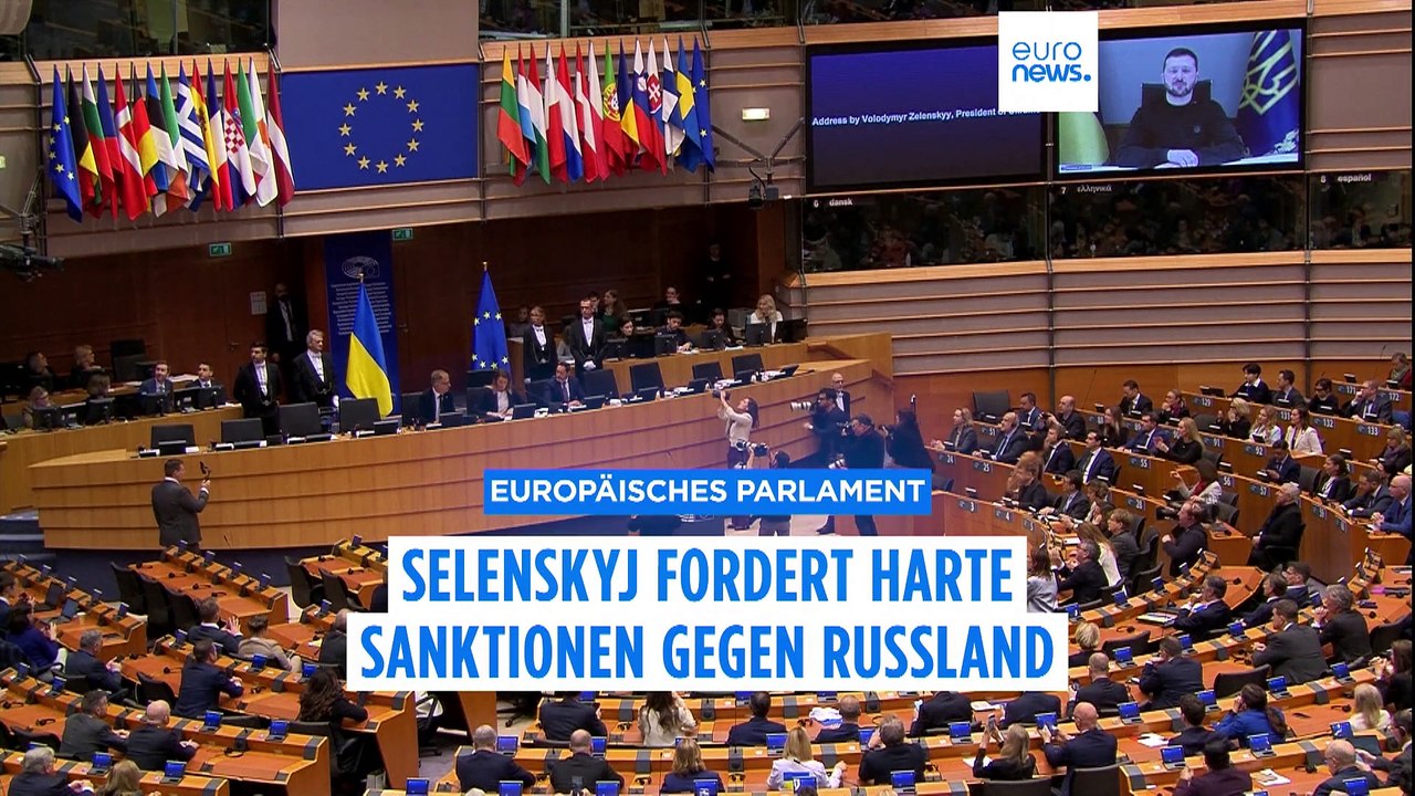 1.000 Tage Krieg in der Ukraine: Selenskyj fordert harte Sanktionen gegen Russland