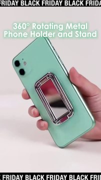 360° Rotating Metal Finger Ring Phone Holder and S