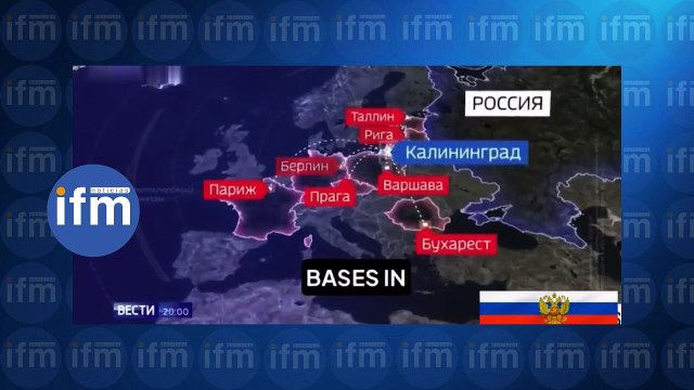 Televisión Rusa muestra los países que atacaría con armas nucleares