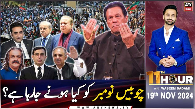 11th Hour | Waseem Badami | Rana Sanaullah | Rauf Hassan | ARY News | 19th November 2024