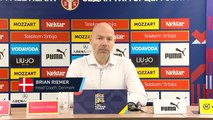 Denmark coach Brian Riemer left with short but sweet post-match press conference