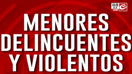 Con 12 y 17 años salieron armados a robar un auto