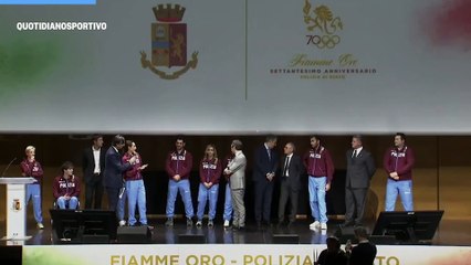 Lite Vezzali-Di Francisca sul palco per i 70 anni delle Fiamme Gialle