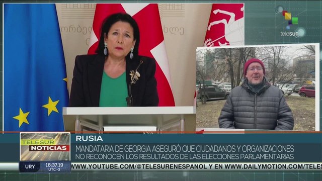 Elecciones parlamentarias en Georgia no son aceptadas por la presidenta del País