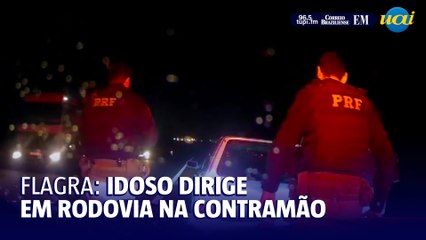 Idoso é preso ao dirigir embriagado pela contramão na BR-262