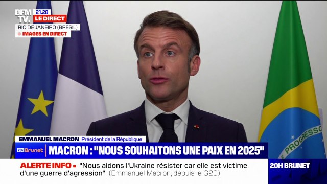 Guerre en Ukraine: Pour qu'il y ait la paix dans la région, il faut que nous ayons des garanties réciproques , déclare Emmanuel Macron