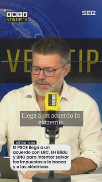 Héctor de Miguel explica los acuerdos para salvar los impuestos a la banca y las energéticas