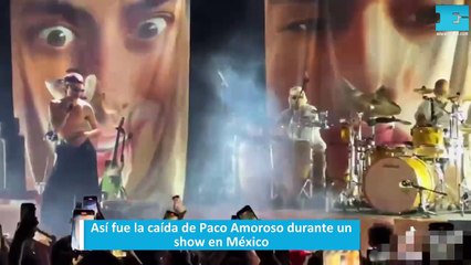 Así fue la terrible caída de Paco Amoroso durante un show en México