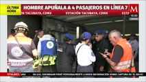 Testigo narra cómo sujeto apuñaló a 4 personas en Metro Tacubaya de CdMx