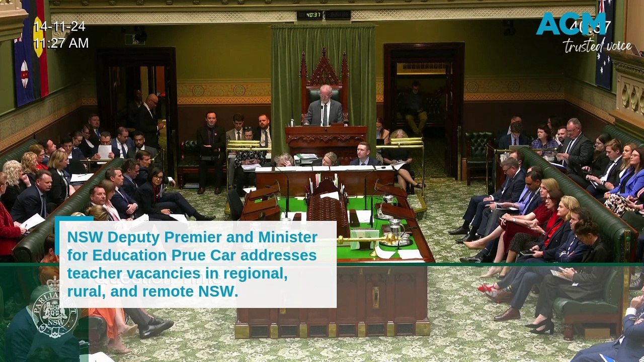 Education Minister addresses teacher shortage during Parliamentary Question Time