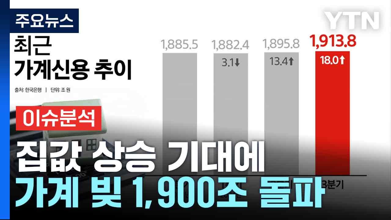[스타트경제]집값 상승 기대에 가계 빚 1,900조 돌파 / YTN
