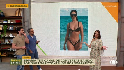 Simaria tem canal de conversas banido por divulgar "conteúdo pornográfico" | Melhor da Tarde