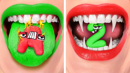 Who Will Survive? Alphabet VS Number Lore *ASMR Crafts And Hack*