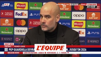 Guardiola tout proche de prolonger son contrat d'une saison avec Manchester City - Foot - ANG
