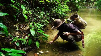 EP.163 - Vagueie em busca de comida selvagem, Crie uma rede de bambu