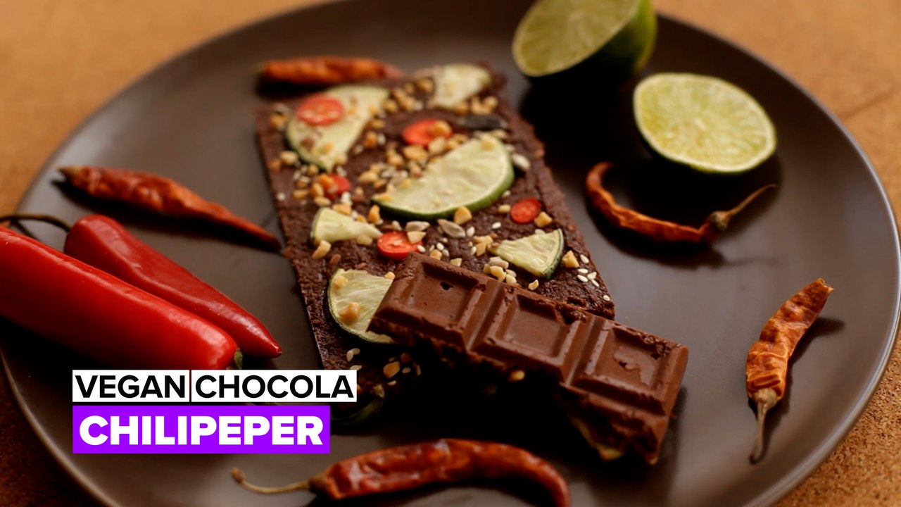 Vegan chocola met peper