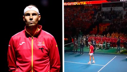 Rafael Nadal se retira del tenis y es ovacionado por todo el público tras su último partido