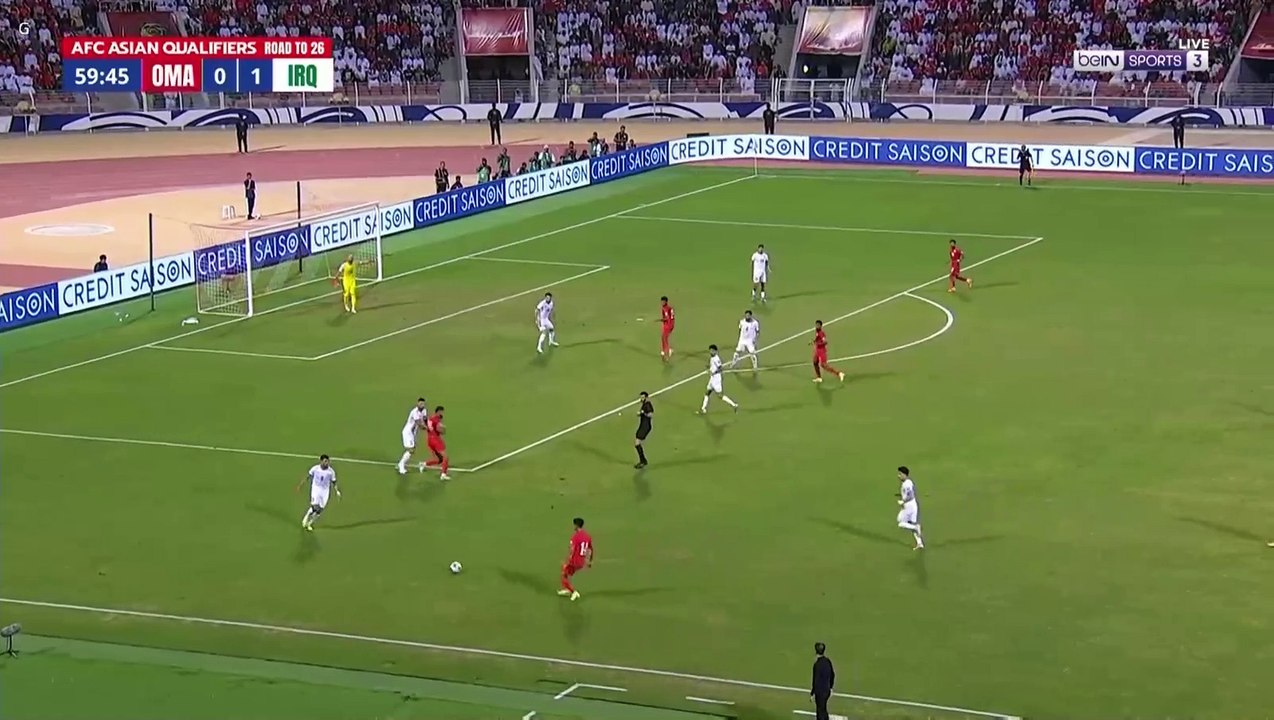 صفيات آسيا المؤهلة لكأس العالم 2026 عمان   العراق  الاياب   الشوط الثاني 2024-11-19