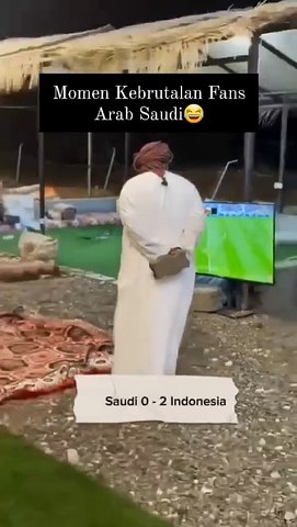 Momen Kekecewaan Fans Arab Saudi Usai Dikalahkan Timnas Indonesia