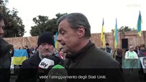 Ucraina, Calenda al sit-in per i 