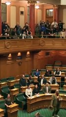 Haka dance in New Zealand parliament _ kambat kambat song haka dance