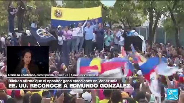 Informe desde Caracas: EE. UU. reconoce a Edmundo González como ganador de las elecciones