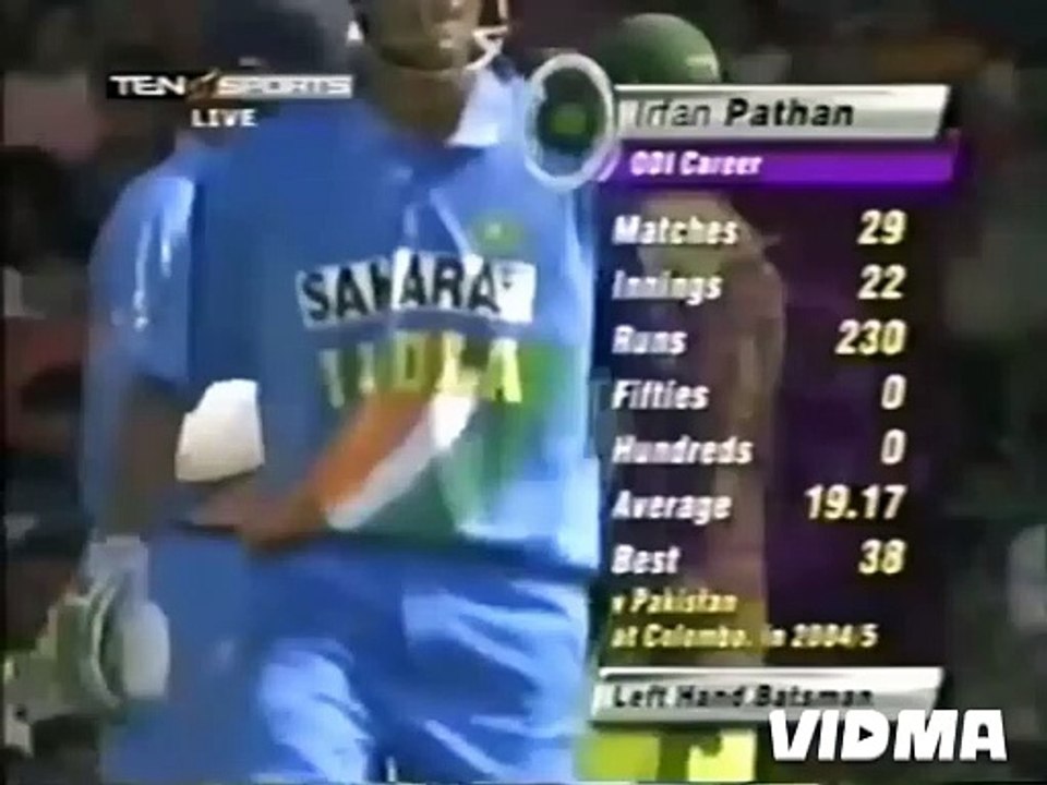 IRFAN PATHAN_ 64 RUNS VS PAKISTAN @ JAMSHEDPUR IN 2005.