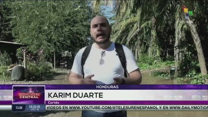 Avances de la tormenta tropical Sara en Honduras