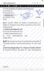 All india bar Examination AIBE PYQ Previous year question paper