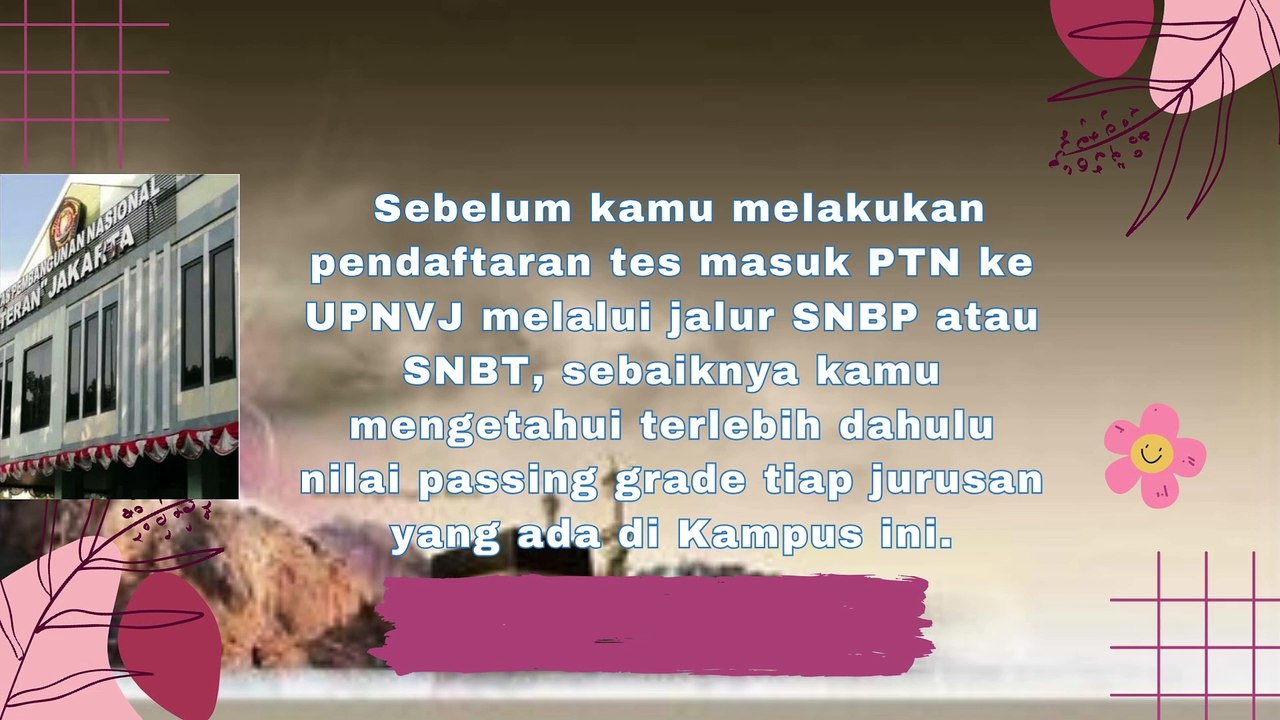 Passing Grade  prodi jenjang daya tampung peminat dan ketetatan UPN Jakarta 2024