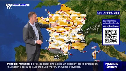 De la pluie au sud de la Garonne et un ciel nuageux dans le reste du pays