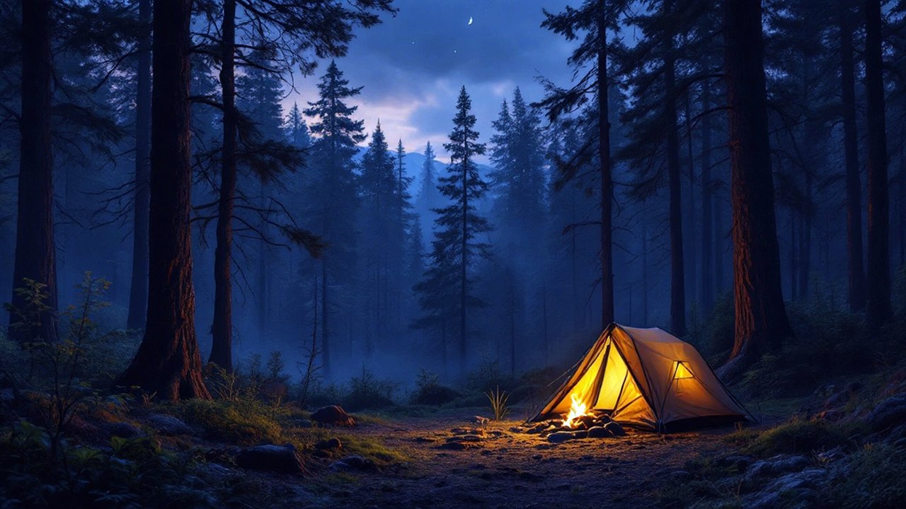 6 Scary Camping In The Woods HORROR Stories | With Rain Sounds