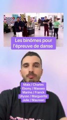 Les binomes pour l’évaluation de danse