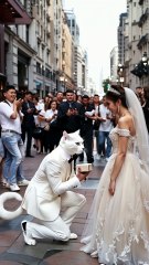 Billi ne kiya ladki ko propose sabke samne #viral #catlover
