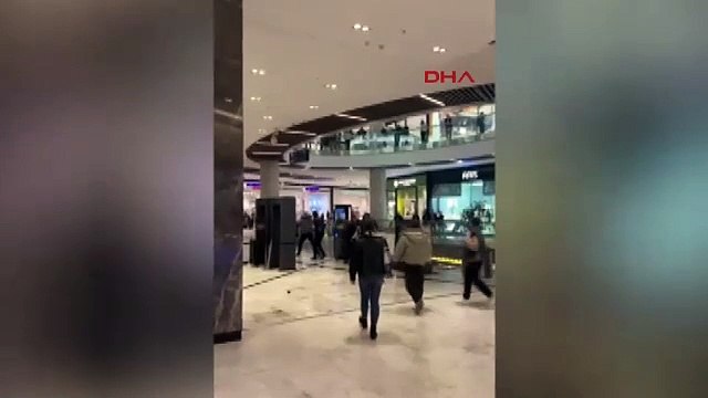 AVM'de ortalık karıştı, güvenlik görevlisi bir kişinin bacağını ısırdı