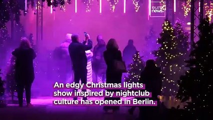 Tinsel, trees and techno beats: Christmas light show inspired by nightclub culture opens in Berlin