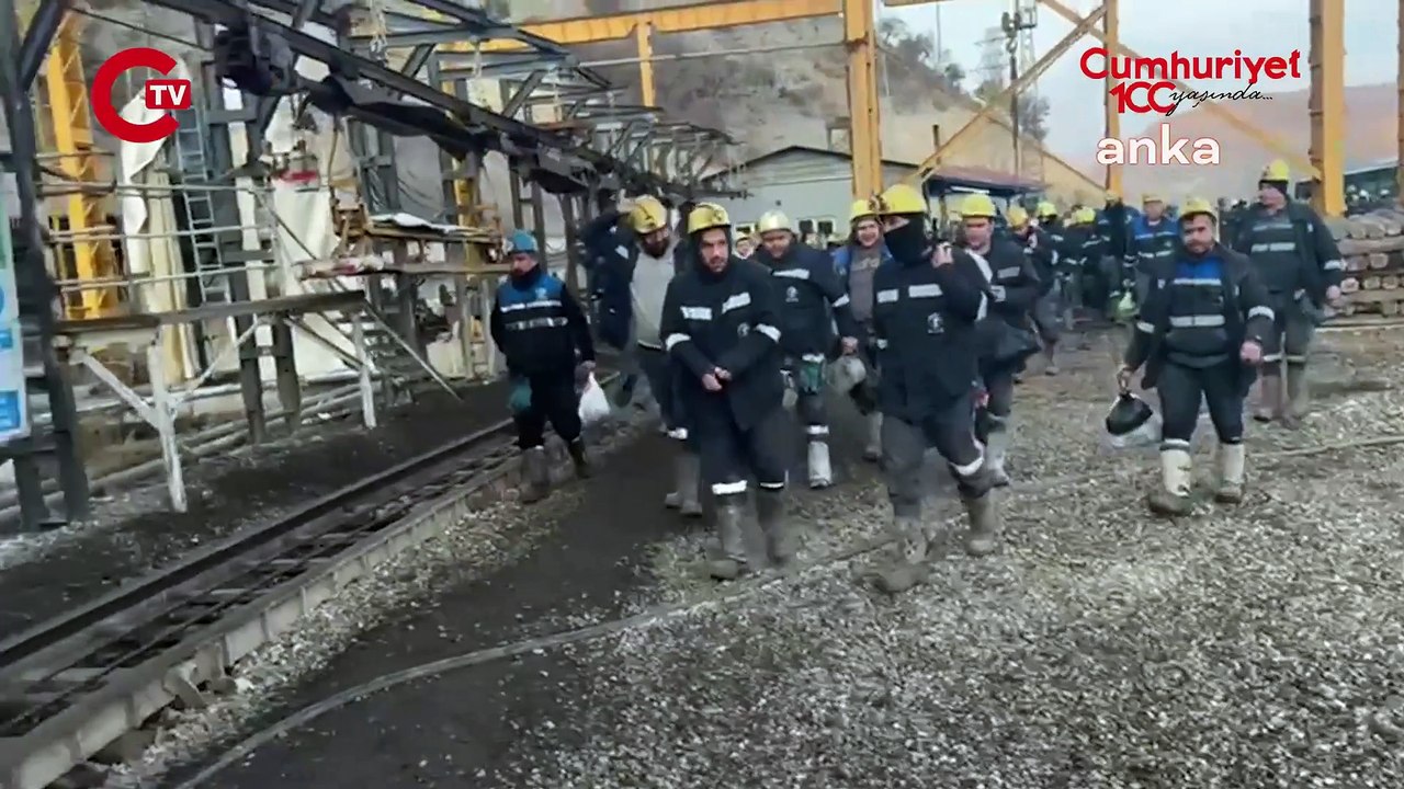 Çayırhan Termik Santrali maden sahalarının özelleştirme kararına karşı 500 madenci, kendilerini madene kapatarak eylem başlattı