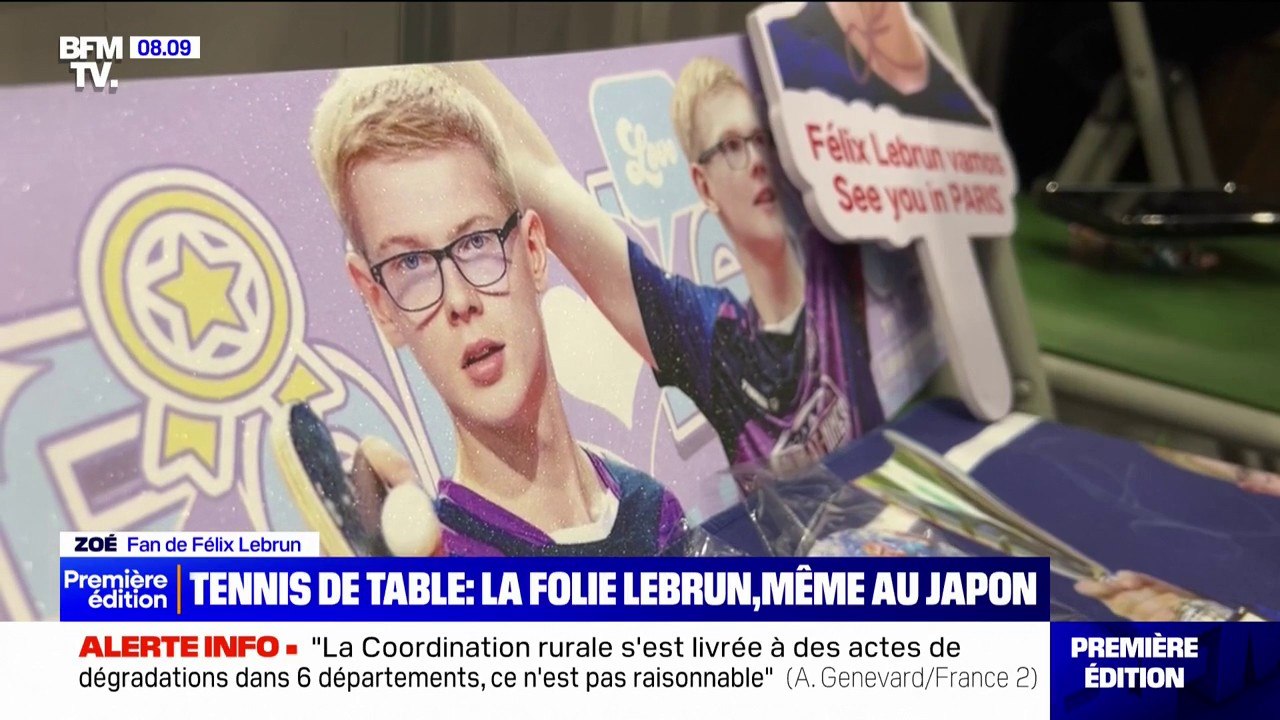 Tennis de table: la "Lebrun Mania" s'empare du Japon pour les WTT Finals