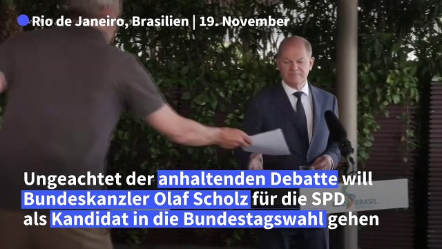 Scholz in Rio: Wir wollen die Wahl gewinnen, ich und die SPD