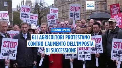 Regno Unito, gli agricoltori protestano contro aumento tassa di successione sui terreni agricoli