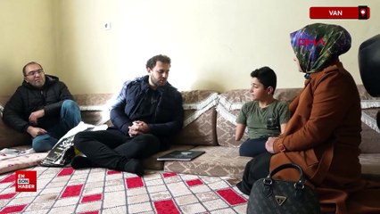 Van'da kolları ve bacakları olmayan öğrencinin ailesi, evi okula çevirdi