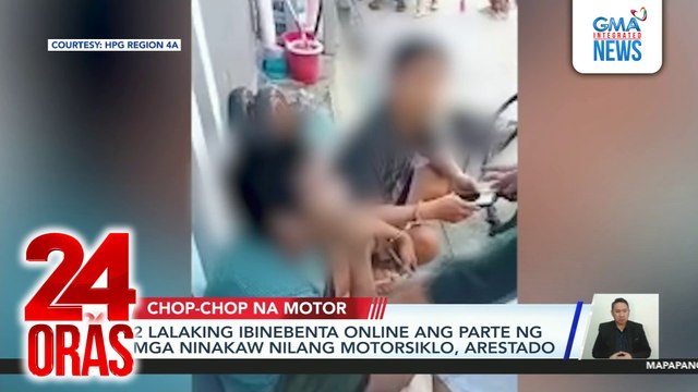 2 Lalaking ibinebenta online ang parte ng mga ninakaw nilang motorsiklo, arestado (Originally aired on November 19, 2024) | 24 Oras