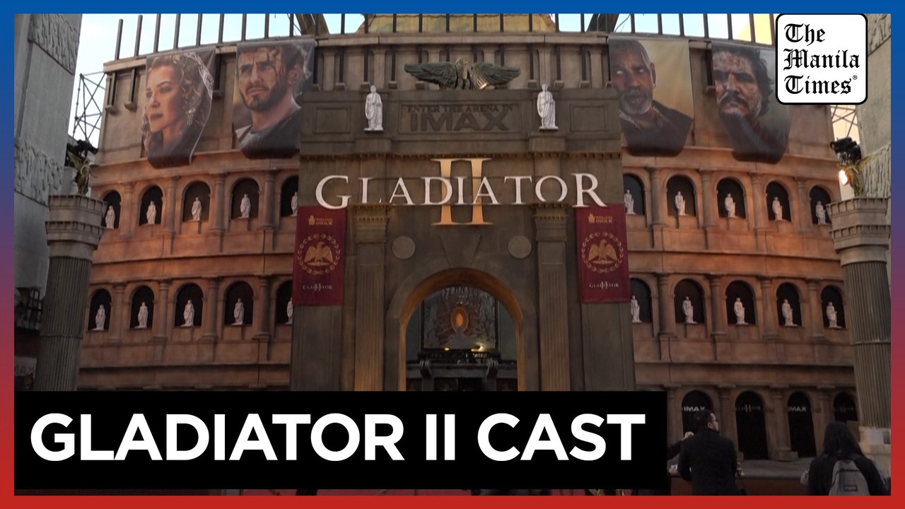 Cast and crew of 'Gladiator II' walk the red carpet at the Los Angeles premiere