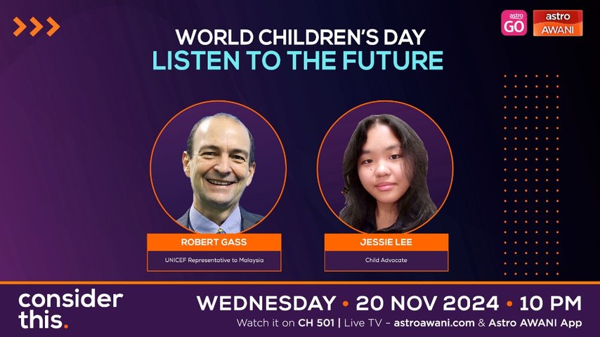 Consider This: World Children's Day — Listen to the Future | Astro Awani