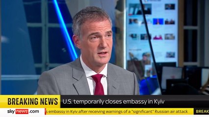 Peter Kyle reacts to US temporarily shutting their embassy in Kyiv over Russian attacks
