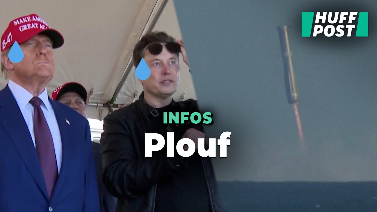 La mégafusée de SpaceX termine sa course dans l’eau sous les yeux de Donald Trump