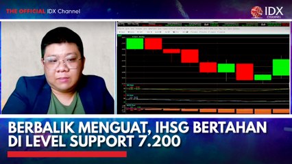Berbalik Menguat, IHSG Bertahan di Level Support 7.200