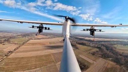 動画：ウクライナ、「Dovbush」UAVがFPVドローンを輸送・発射可能であることをテスト